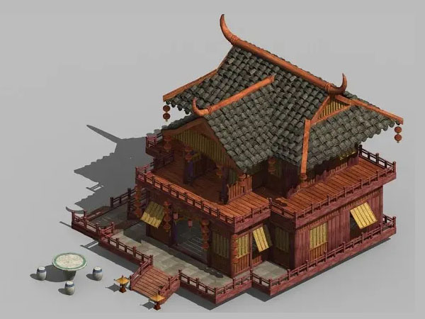 古建筑模型制作,古建筑沙盘模型